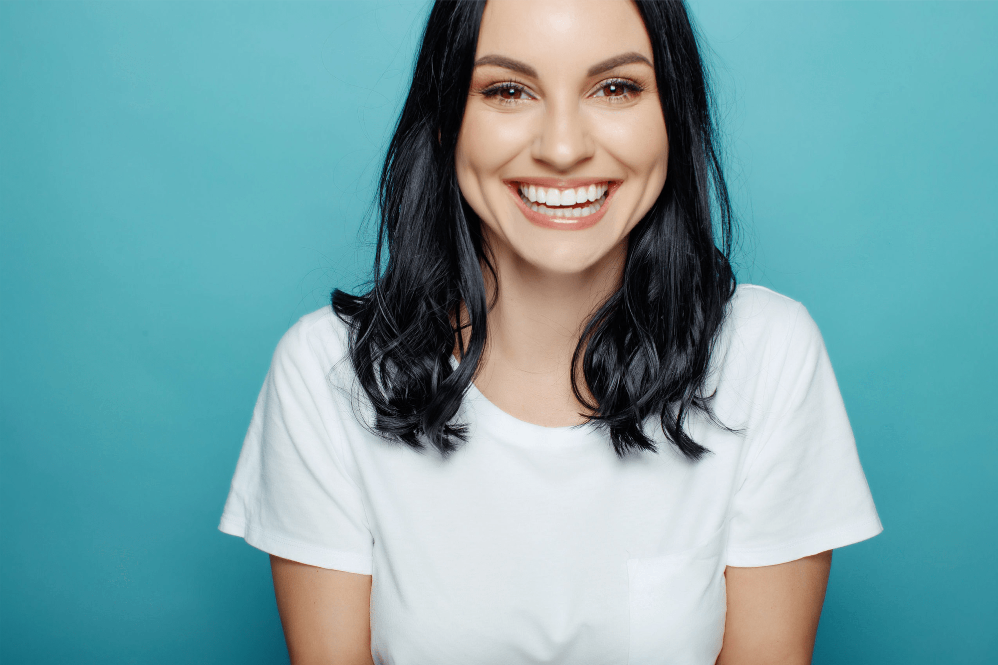teen girl smiling at appointment