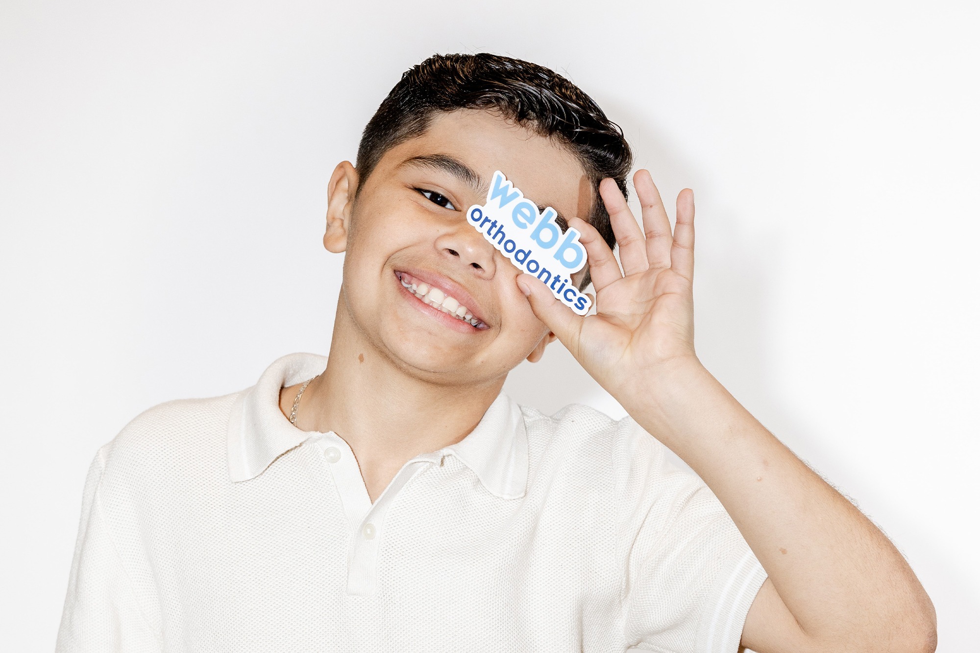 teen girl smiling at appointment